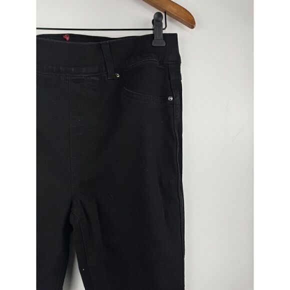 SPANX Womens Ankle Skinny Pull On Jeans High Rise Jegging in Clean Black Size L - Picture 3 of 7
